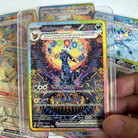 DIY Pokemon Metal Cards English PRE Eeveelution Umbreon ex Greninja Gengar Pokémon Golden Stainless Steel Game Collection Card
