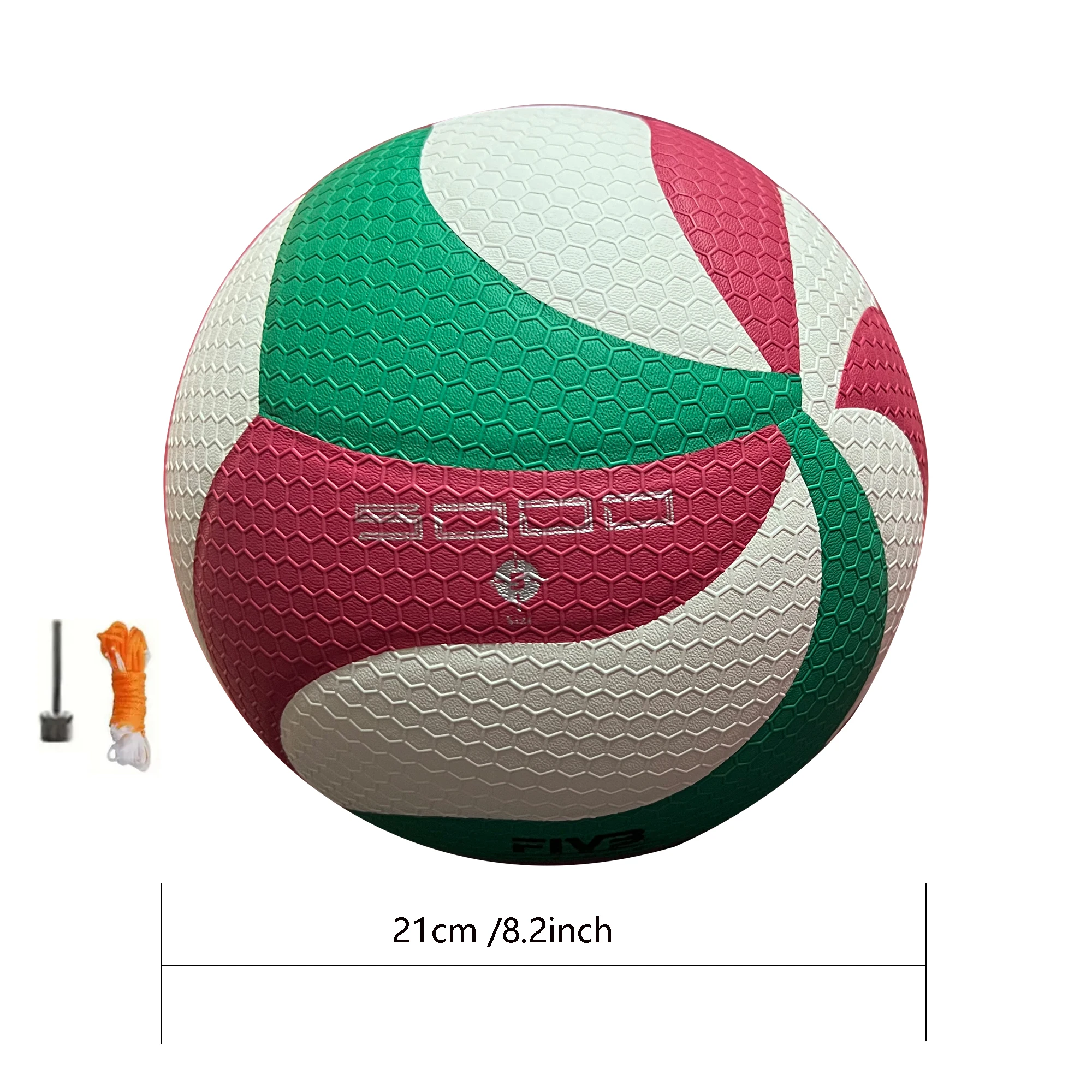 1 pelota de voleibol de tamaño estándar premium 5, duradera, de alta calidad y tamaño oficial para competiciones en interiores y exteriores, entrenamiento,