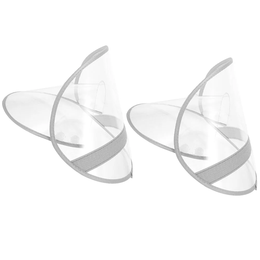 2 個のレインコート帽子つば透明交換可能なキャップつばレインポンチョフェイスプロテクター軽量シールド保護アクセサリー