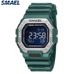 SMAEL 8059 50m Waterproof Night Light Outdoor Electronic Watch Leisure Sports Student Couple Watch Men's Cool