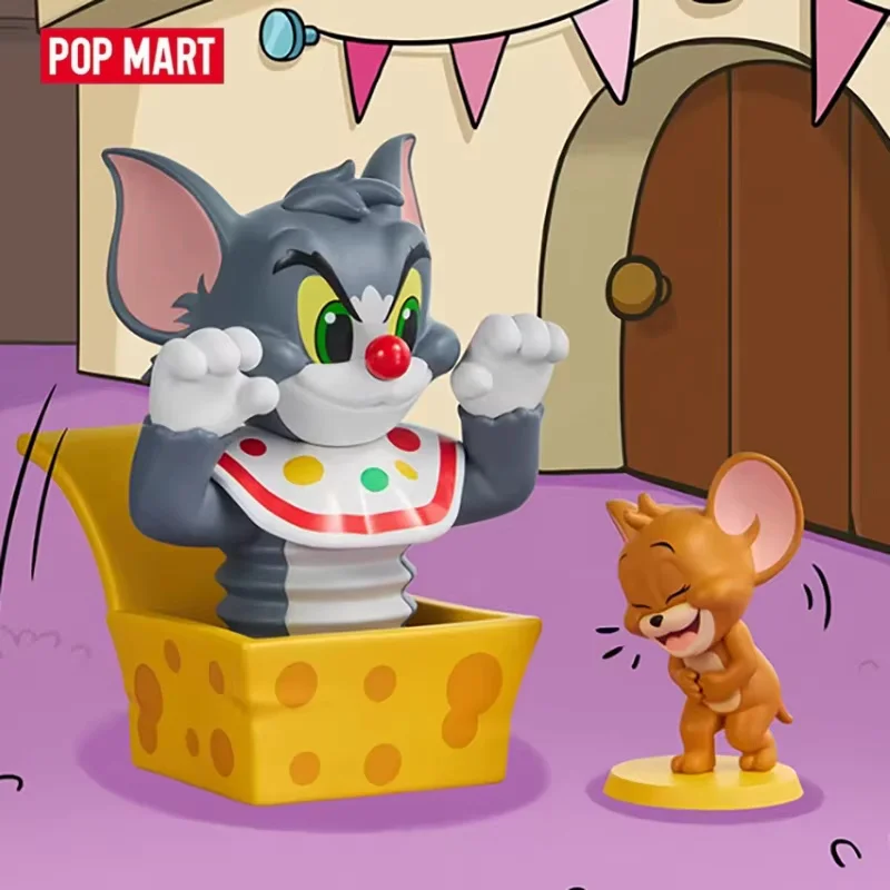 

POPMART TOM And JERRY Funfair Series Blind Box Cute Guess Bag Toys Desktop Decoration Surprise Anime Action Figure Ornament Gift