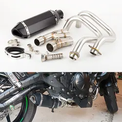 Motorcycle Exhaust Escape Full System Muffler For Kawasaki ER6N ER6F Versys 650 Z650 Ninja 650 2012-2022