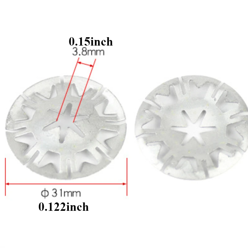 10/20pcs Undertray Exhaust Heat Shield Metal Spring Washer Nut Insulating metal clamp Fixing Clip Car Parts camper accessories