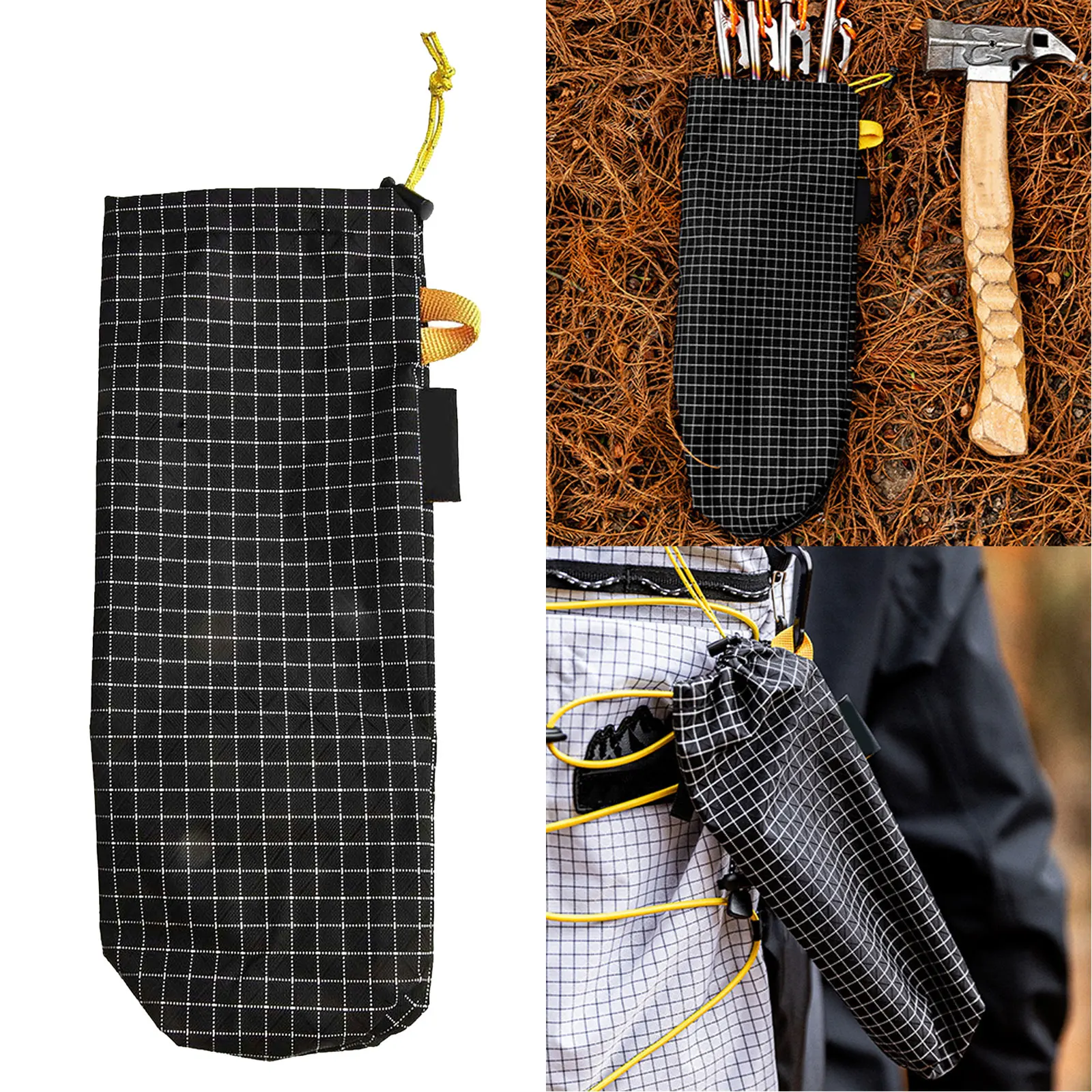 1 Pcs Outdoor Multifunctional Nail Nylon Storage Bag  Wear Resistant Camping Tent Nail Bag Replace Practical Accessories