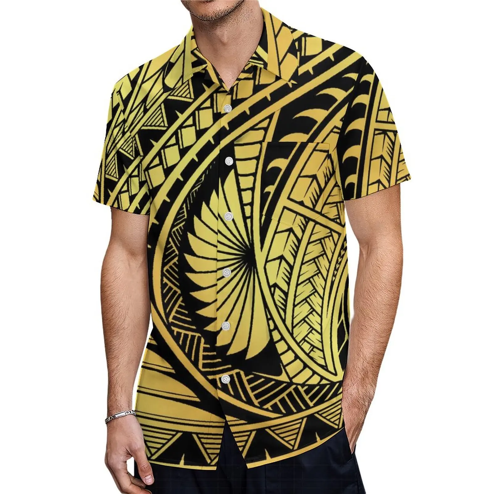 Support Custom Women'S Dresses Graduation Party Carnival Party Dresses And Men'S Shirts Polynesian Samoa Tribal Couple Suits