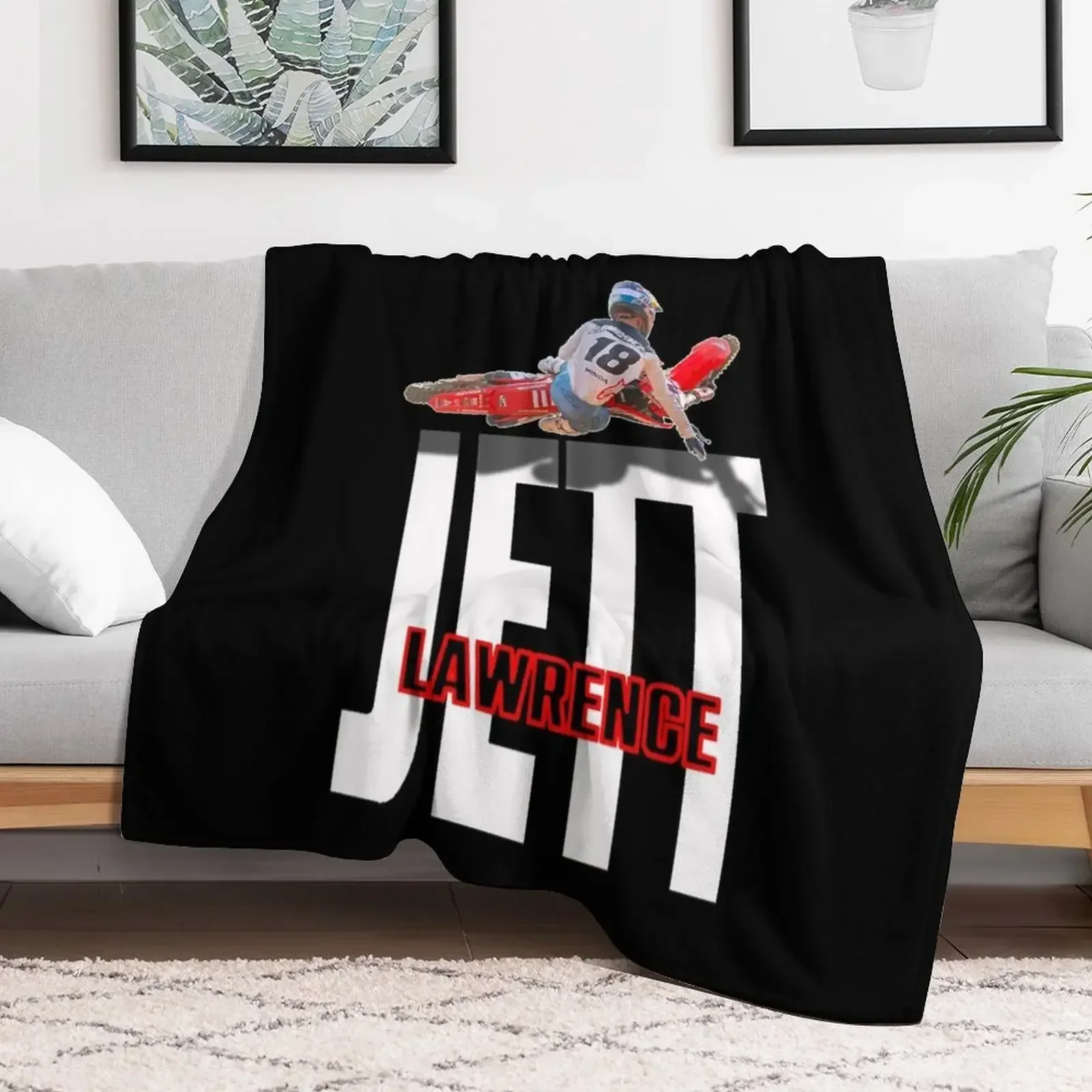 JETT LAWRENCE MERCH, JETTSON, MOTORCROSS Classic Throw Blanket Thins Moving Blankets