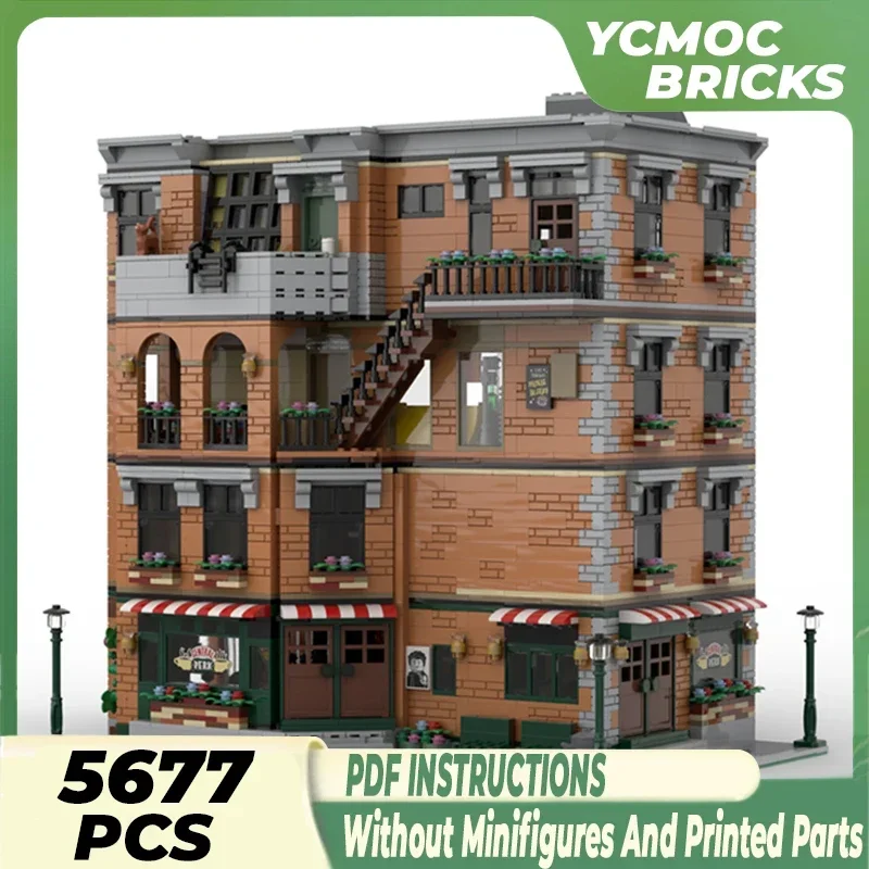 Moc Building Blocks Street View Model Series Living Apartment Technical Bricks DIY Assembly Famous Toys For Childr Holiday Gifts