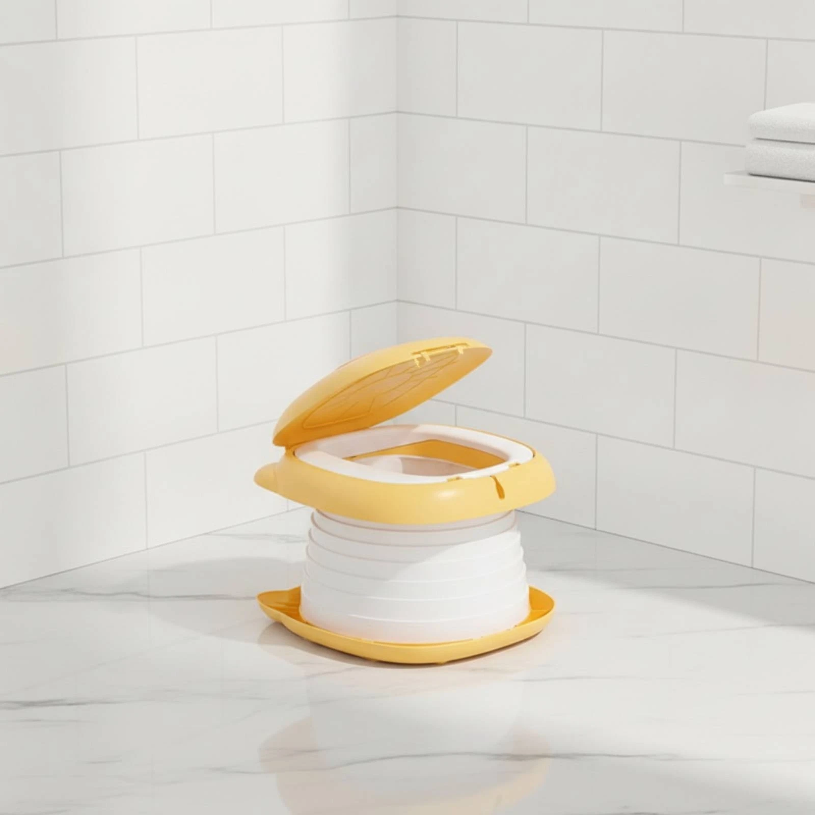 Toilet Child-Friendly Portable Folding Potty Accordion-Style Travel Potty Easy to Clean for Toddlers, Home, Outings