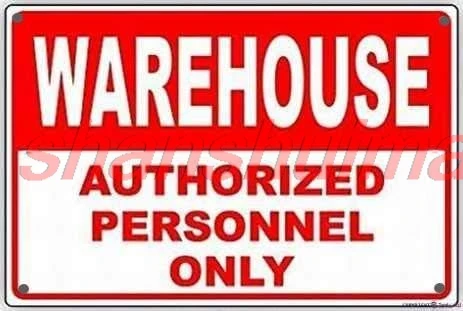 New Street Sign Metal Tin Sign/Warehouse Authorized Personnel Only No Entry Caution Alert Safety Sign Outdoor Safety Warning 1pc