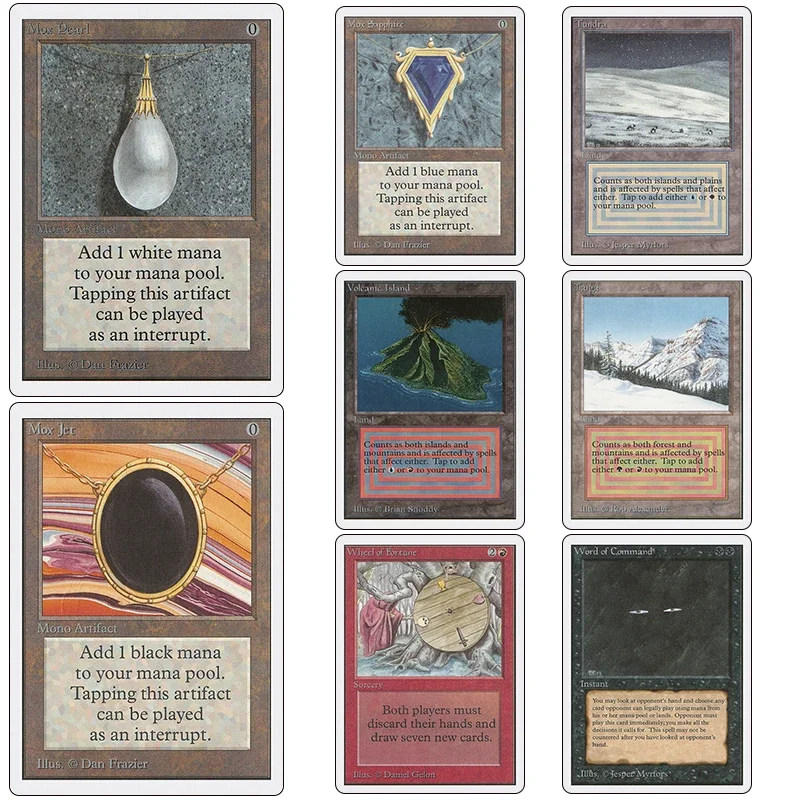 

DIY Magic the Gatherings storms collection Card Taiga Add to Deck Underground Sea Mox Jet Mox sapphire Competitive card Toy gift