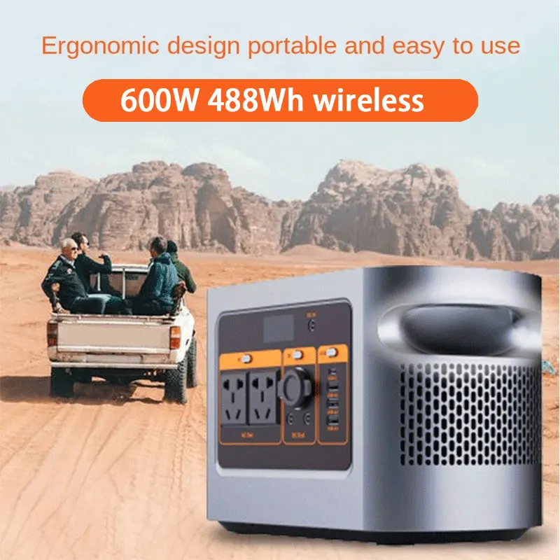 

600W outdoor power supply 448Wh lithium iron phosphate wireless charging