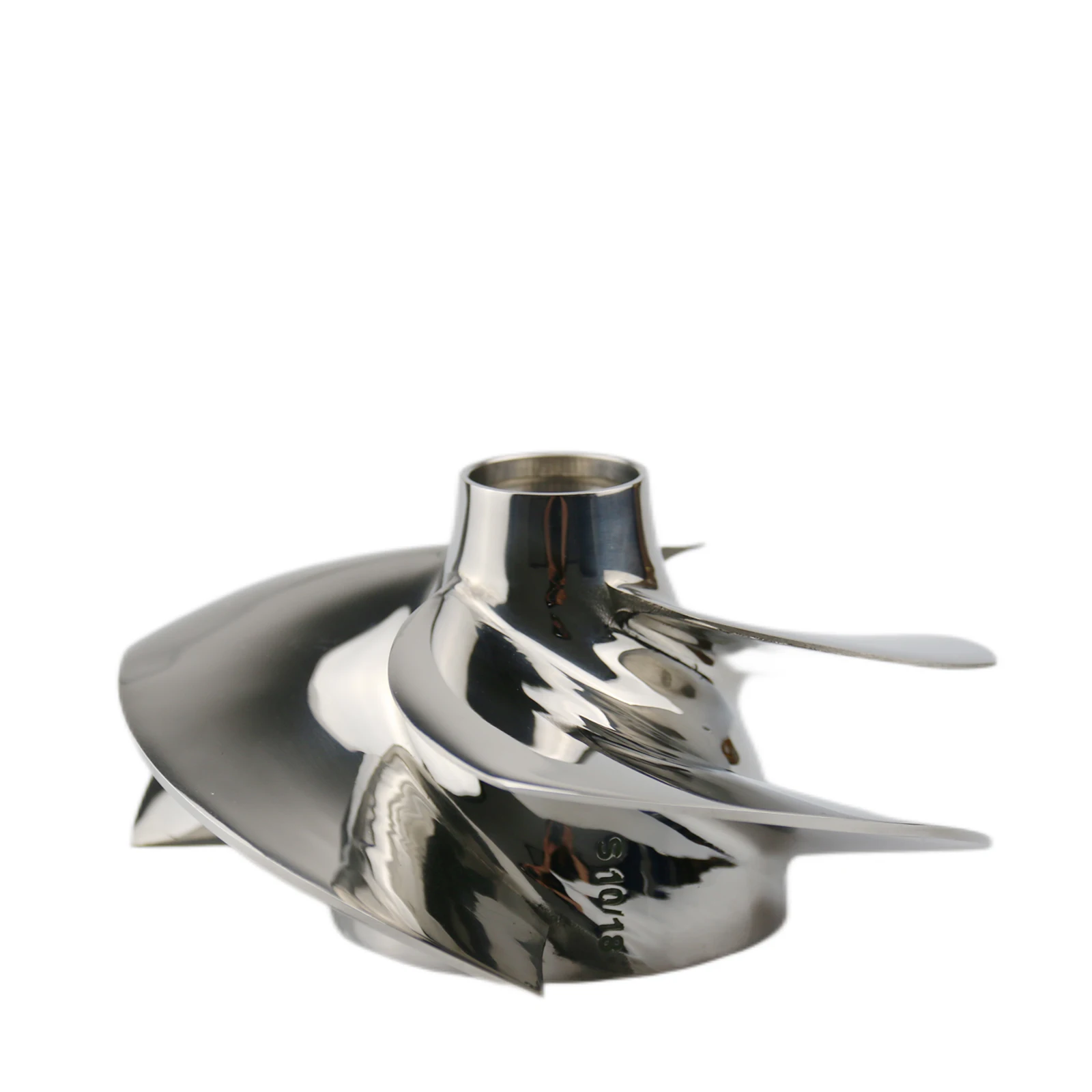 Boatman 155.5MM Jet Ski Impeller OEM:SR-10/18 Fit Sea-Doo GTI/SE 130/SE/ STD/4-TEC SE Jet-Ski Propeller 4-Blades Polished