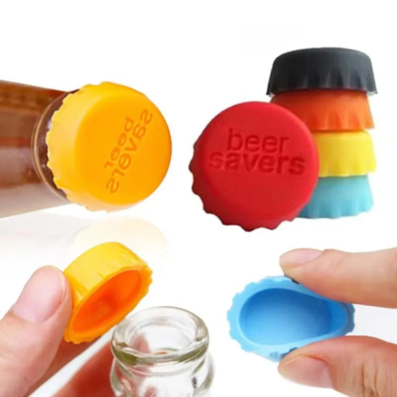 6/12/18/24/30/36Pcs Reusable Silica Gel Bottle Cap Sealed Beer Cap Vinegar Soy Sauce Bottle Soda Cola Cap Wine Protective