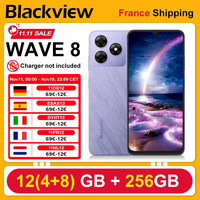 Blackview WAVE 8 Smartphone [No EU Charger] 12GB (4+8) 256GB, 5000mAh, 13MP Camera, Android 14, Fingerprint