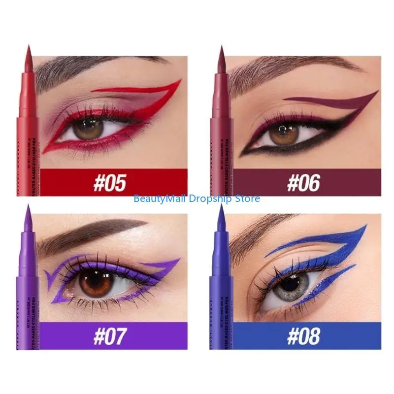 40JD 12 Loại Bút Kẻ Mắt Mờ Và Lấp Lánh Chống Nhòe Và Bút Kẻ Mắt Chống Thấm Nước Bút Chì Ứng Dụng Mượt Mà