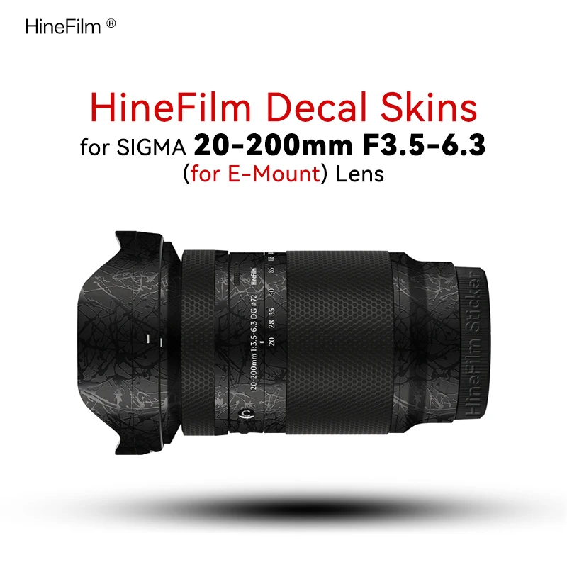 

Customized Skin for Sigma 20 200 FE Mount Lens Wrap Cover For Sigma 20-200 F3.5-6.3 Lens Decal Skin 20200 Lens Sticker