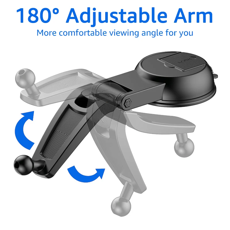 لـ MagSafe Car Mount 360 °   حامل هاتف السيارة المغناطيسي الدوران للوحة قيادة السيارة، كوب شفط، حامل الهاتف المحمول بمغناطيس قوي