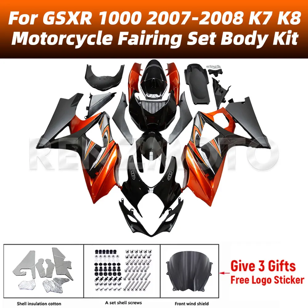 For Suzuki GSX-R 1000 2007-2008 K7 In Stock Motorcycle Fairing Set Body Kit Plastic Guard Plate GSXR 1000 Accessories Shell