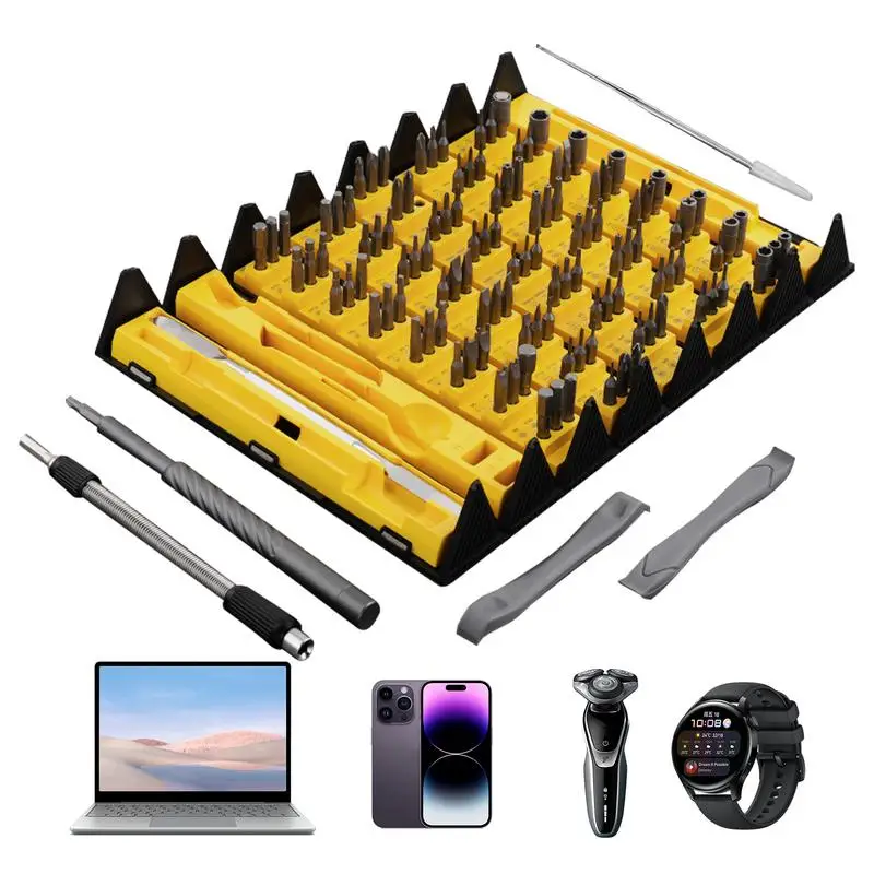 

Precision Screwdriver Set Of 128 Portable Magnetic Repair Tool Kit Screwdriver Bit Set Compact Precision Tool Set Electronics