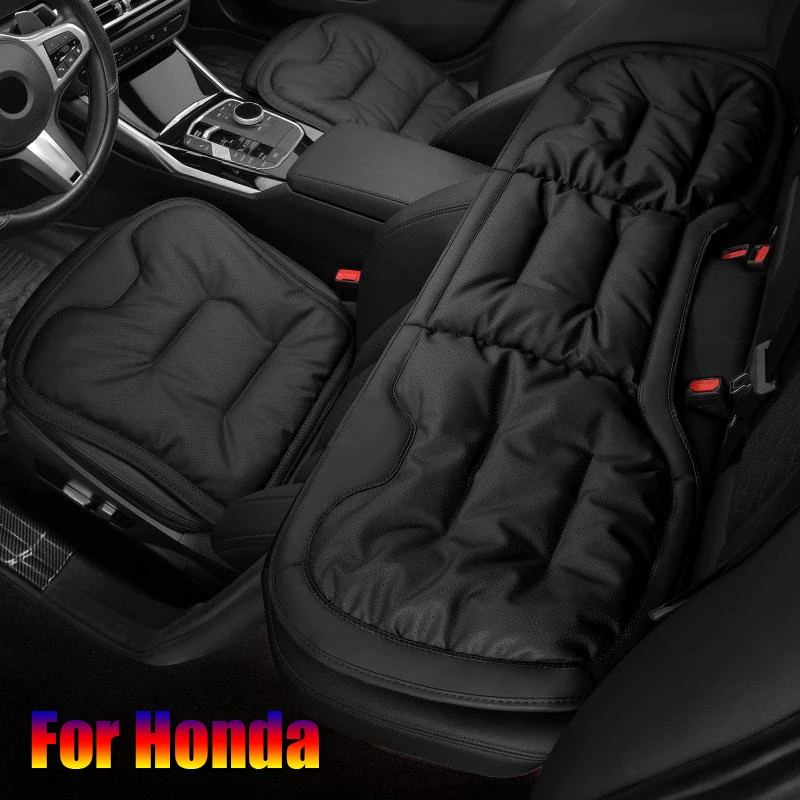 Cojín de asiento de coche para Honda Accord CRV Civic XRV ZR-V, Funda de cuero NAPPA, transpirable, accesorios interiores