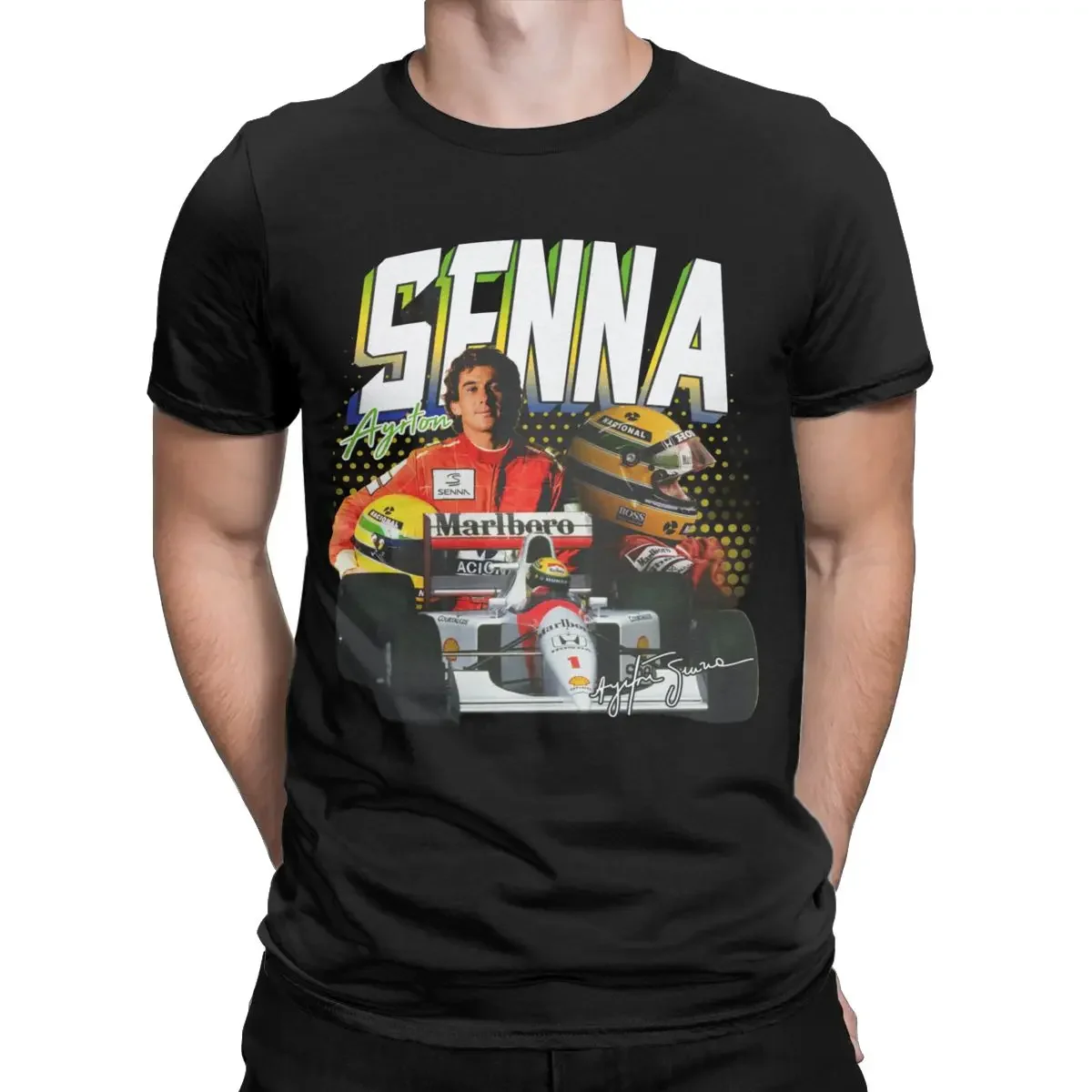 Men Women's Ayrton Senna T-Shirts Apparel Fashion Pure Cotton T Shirts Top Tee Clothes Printed