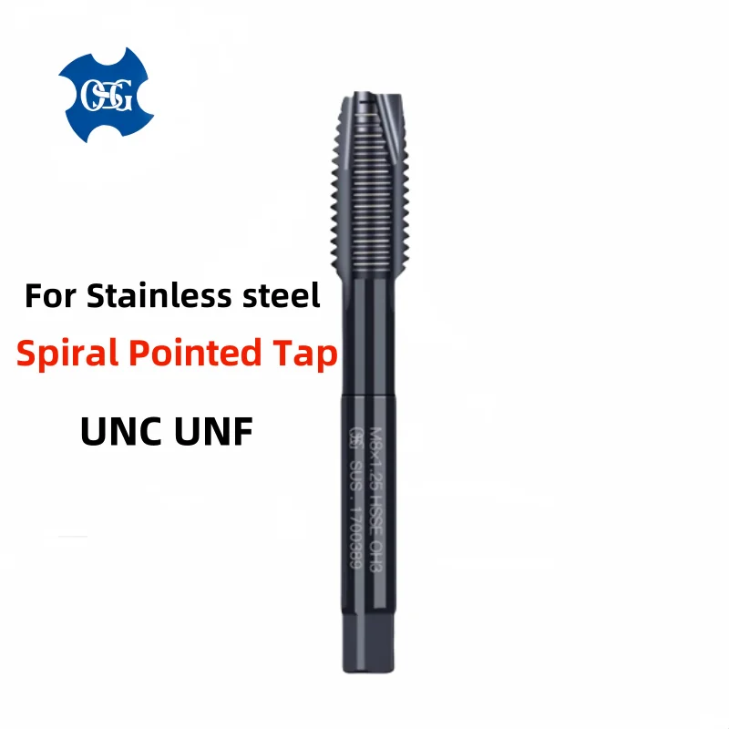 1 قطعة اليابان OSG HSSE INOX الأمريكية دوامة مخدد الصنابير UNC UNF 1-64 2-56 3-48 4-40 8-32 3I16 10-24 1I4 5I16 الصلب ثقب أعمى الحنفية