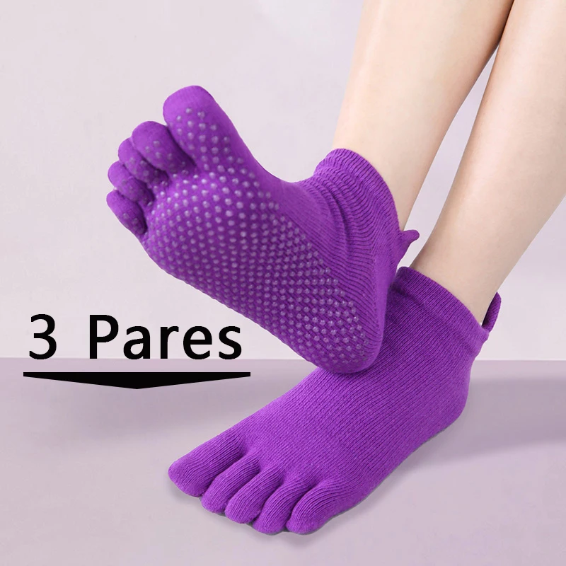 Five finger socks, 3 pairs of purple, 3 pairs of Gray, 3 pairs of black, 3 pairs of same color are randomly sent