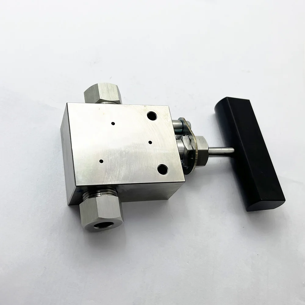 Waterjet Cutting Head Pump Two-way Straight Valve, 3/8 in. Water Jet HP Valve, 3/8