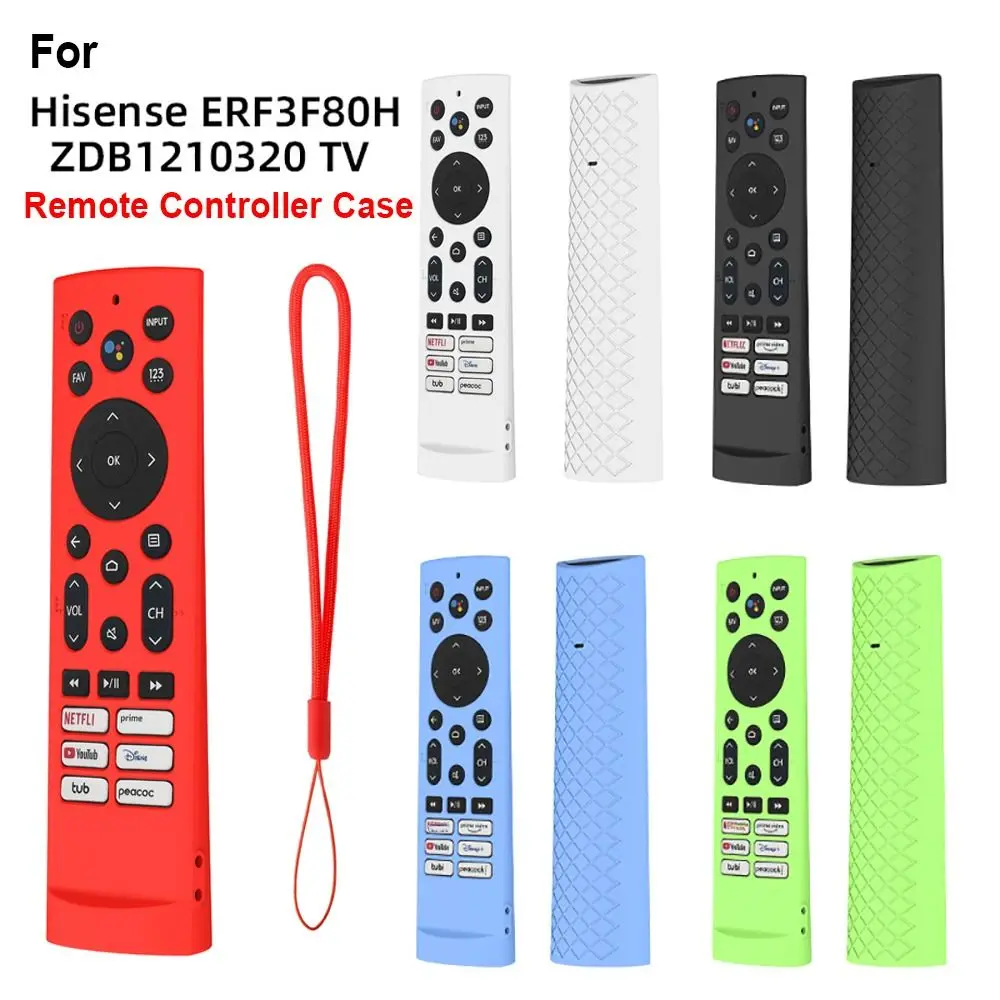 Silicone Protective Case for Hisense ERF3F80H ZDB1210320 TV Remote Controller Cover Soft Shockproof Protector Washable