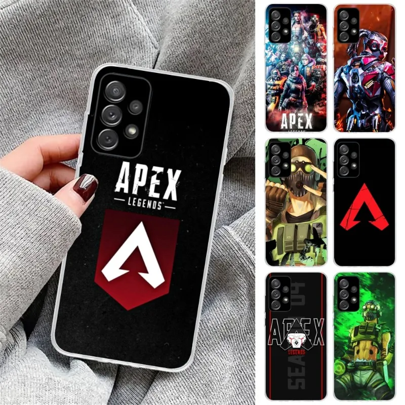 APEX Legends Mobile Cell Phone Case for Samsung Galaxy S23 S22 S21 Plus Ultra A12 A32 A53 Clear Phone Cover Funda