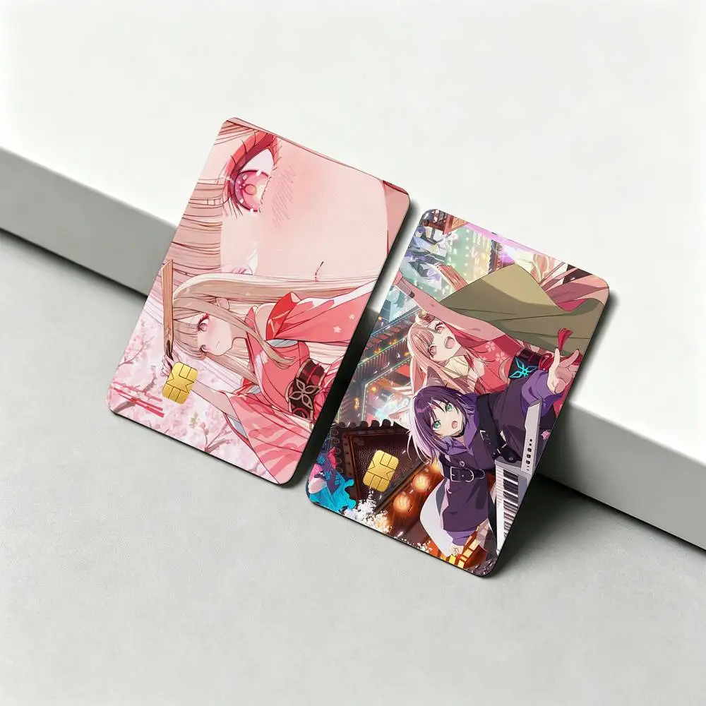 Cosmic Princess K-Kaguya HD Waterproof Card Skins Protective Stickers for Credit Bank Game Cards
