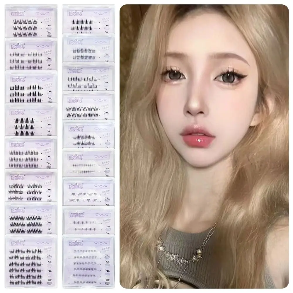Voluminous No Need Glue Makeup Self-adhesive Lash Clusters Naturally Enlarge The Eyes DIY Curling False Eyelash Clusters