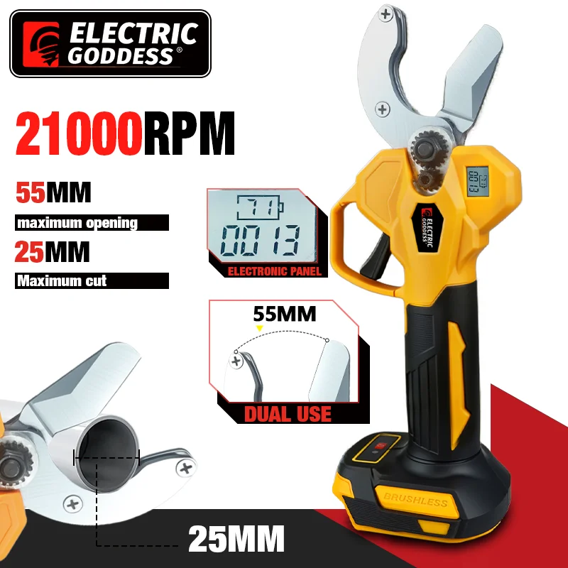 Electric Goddess Brushless 25mm Electric Pipe Scissor PPR Cutting Plumbing Water Pipes Shear For Makita 18V Battery Pin