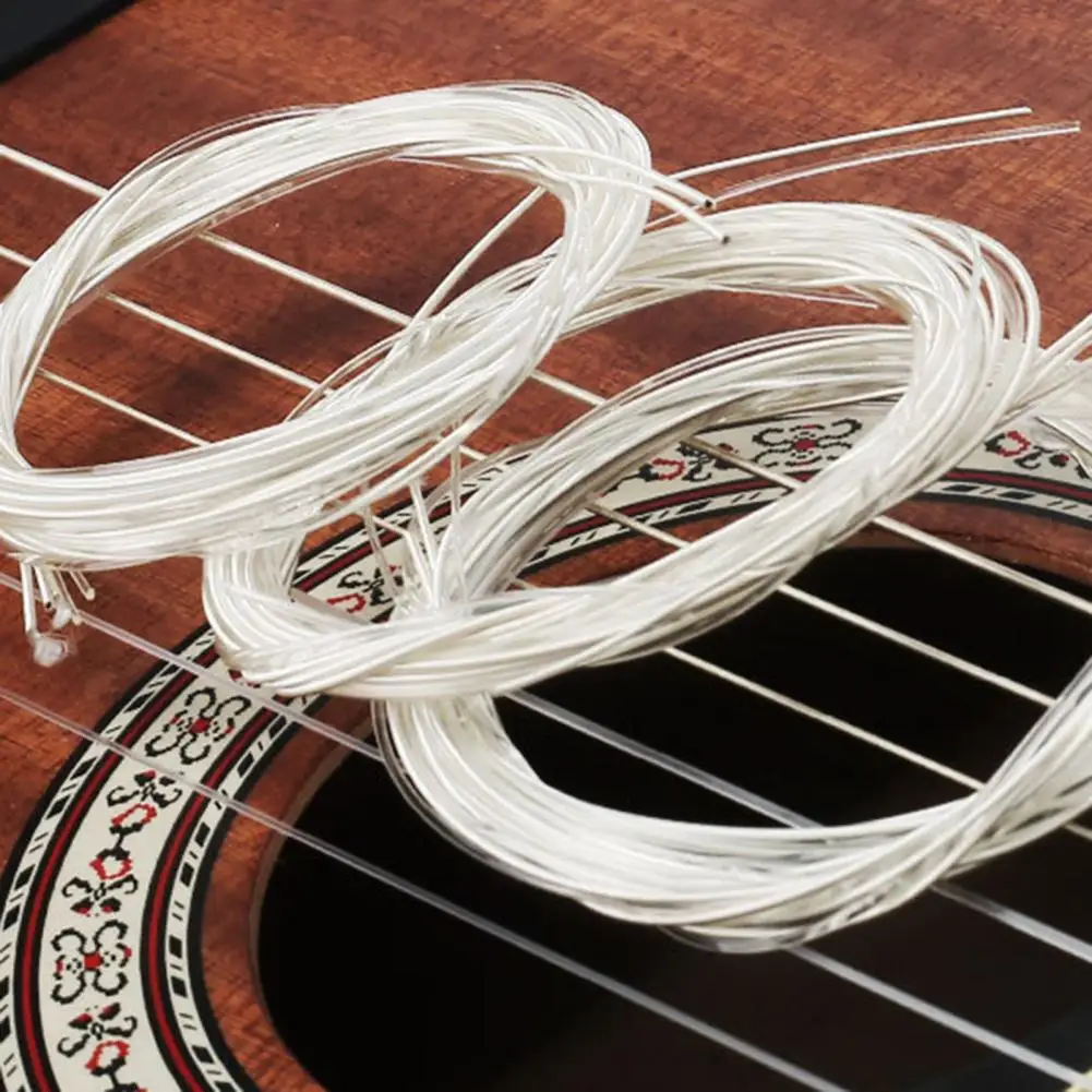 6Pcs Classical Guitar Strings Practical Metal Nylon Guitar Strings Hard Tension Classical Guitar Strings for Musical