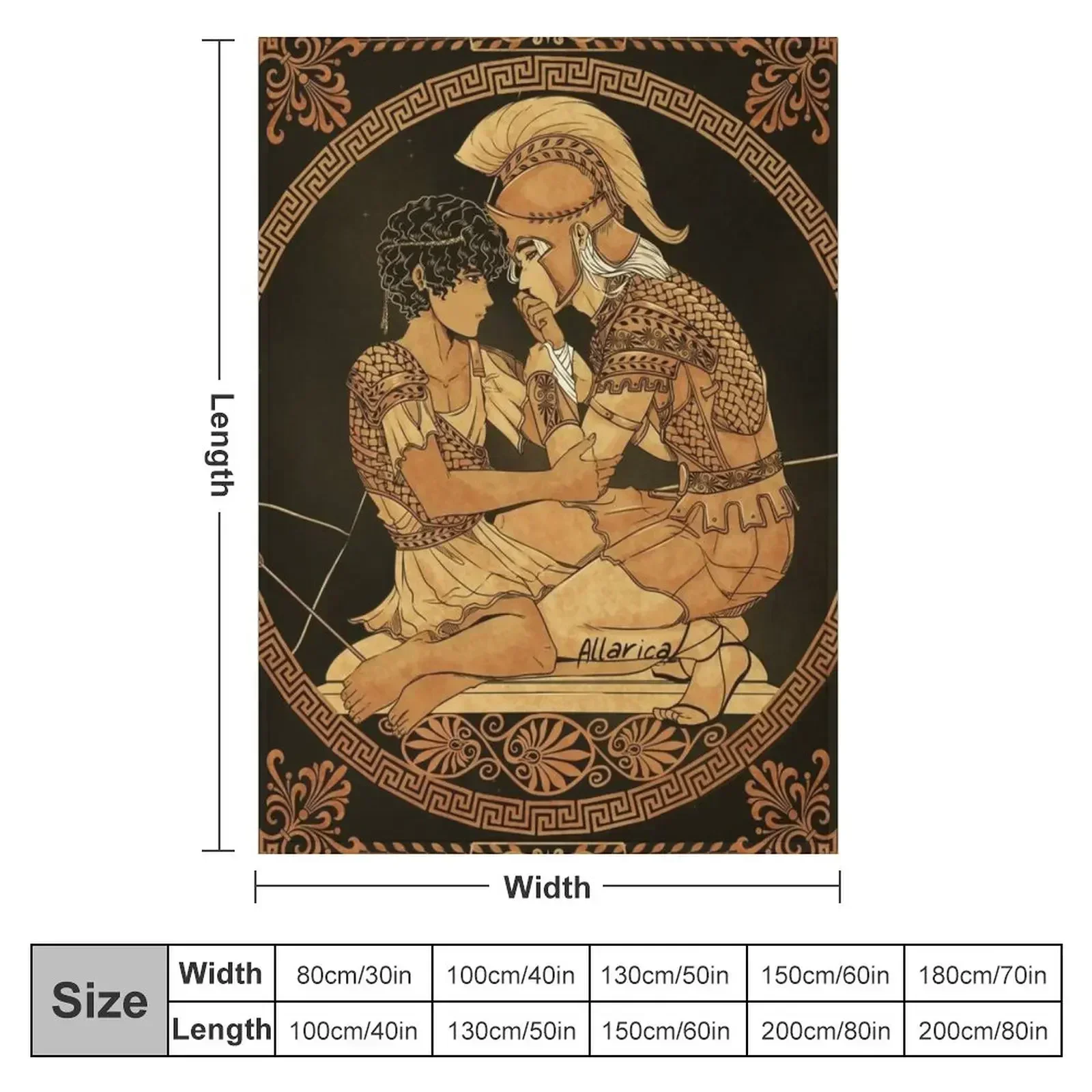 Achilles Bandaging Patroclus Throw Blanket Extra Large Throw Bed Vintage Personalized Gift Blankets