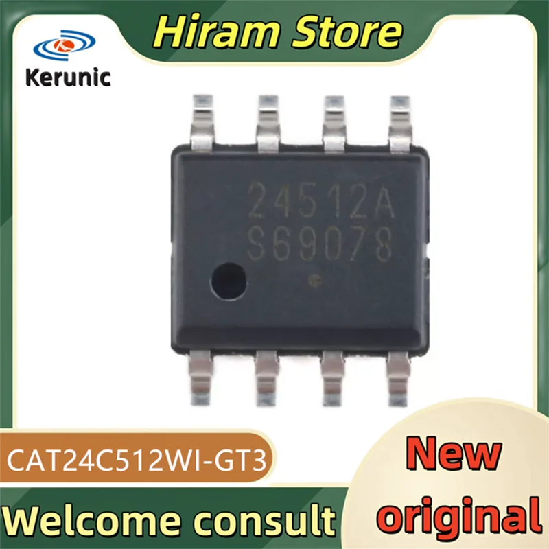 10PCS 24512A New and Original CAT24C512WI-GT3 CAT24C512WI CAT24C512