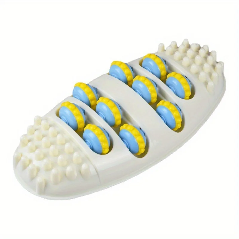 Foot Roller Massager, Portable Plantar Massage Roller with Multiple Rolling Wheels, Foot Reflexology Massager for Home Foot