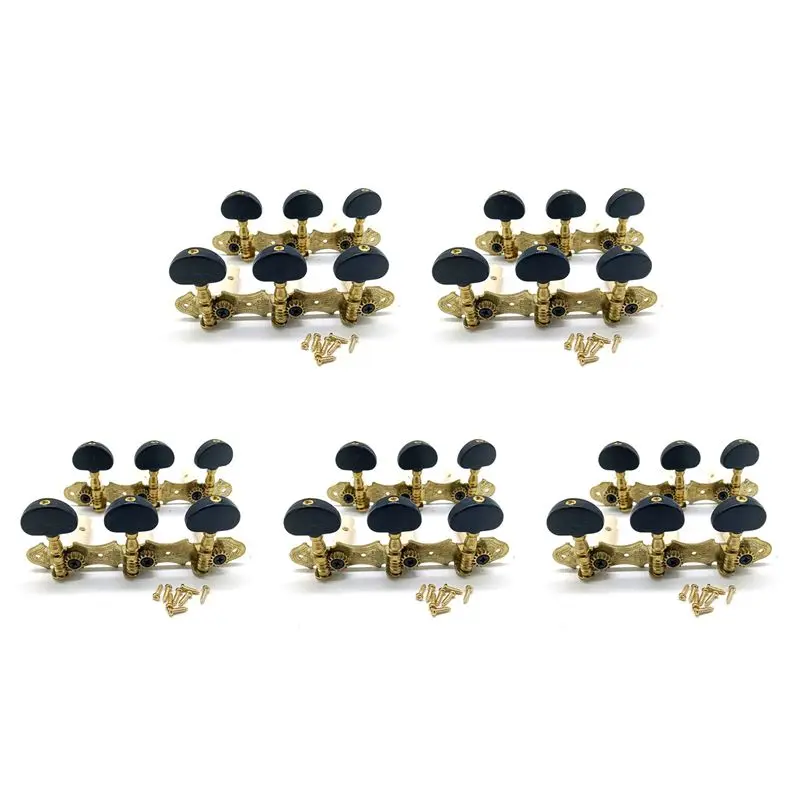 

Классические крепления для струн (механики) для гитары A99I, левое и правое, 15L15R, профессиональные аксессуары для гитары, черные
