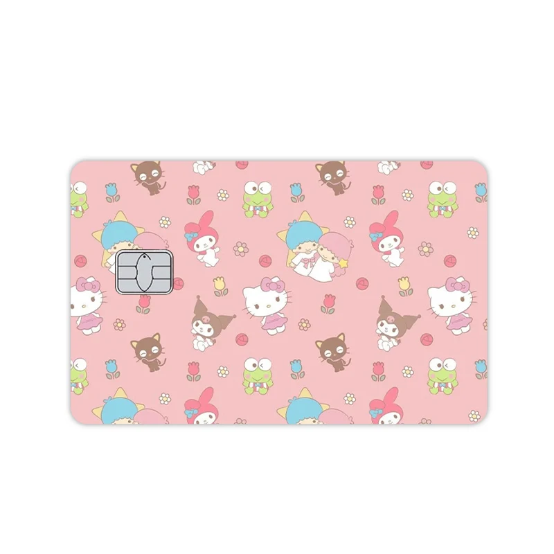 Anime Pochacco Pom Pom Purin Hangyodon Cartoon Film Skin Cover Credit Card Stickers Debit Visa Bank Card Waterproof Decorative