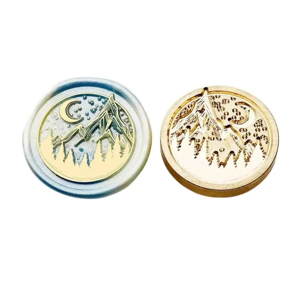 

Butterfly Icon Wax Seal Stamp Replace Head Antique Metal Flowers Sealing Wax Seals Head Retro Star Sky Pattern