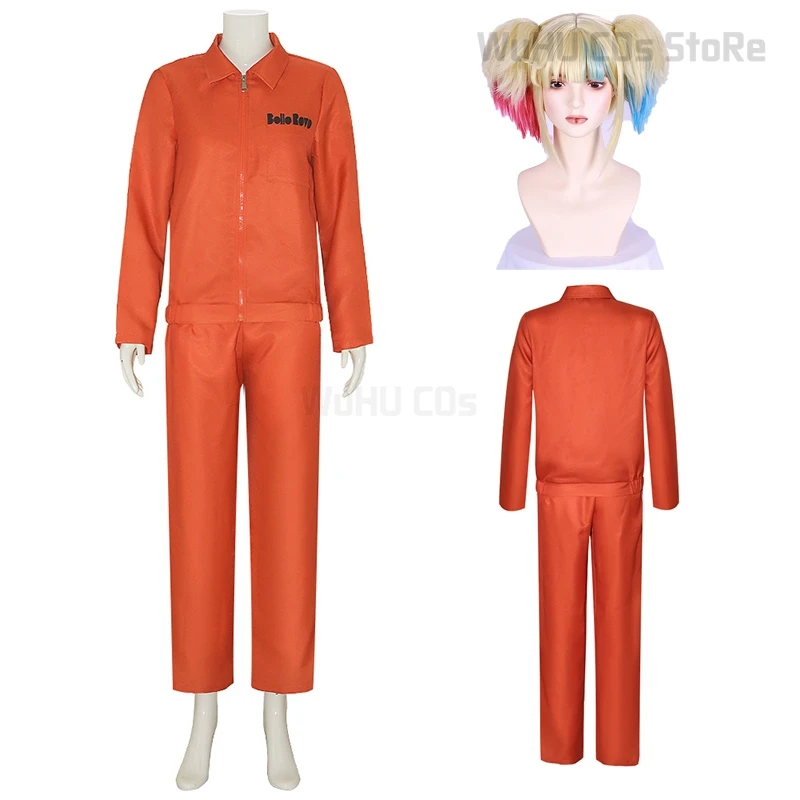 بذلة وباروكة من Isekai للجوكر للإناث ، أزياء أنيمي الهالوين التنكرية ، كينيز الكره ، بذلة وشعر مستعار ، مهرج ، هالوين ، جديد ،