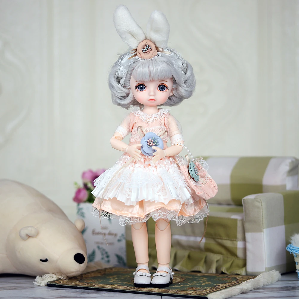 Dream Fairy 1/6 BJD Doll Trendy cute series 28cm Ball Jointed Doll Including Exquisite Clothing Headwear And Shoes Girls Gift