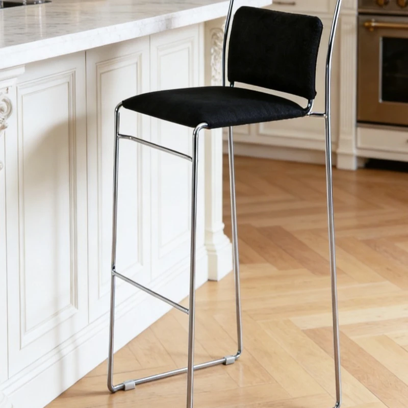 Simple island French retro bar  stackable family dining