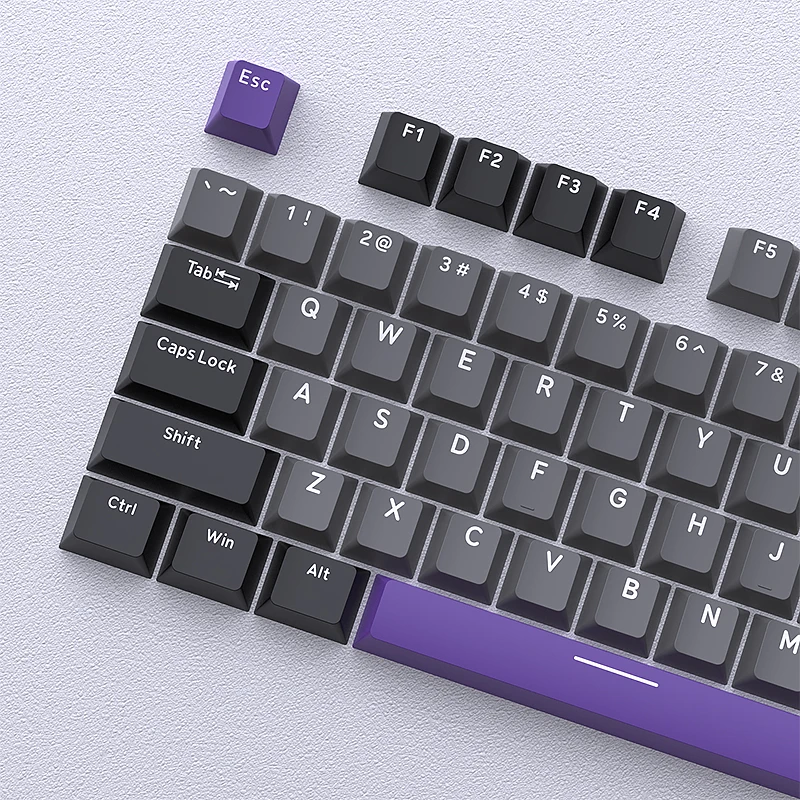 126 Keys Double Shot PBT Cherry Keycaps Mechanical Game Keyboard Wireless for MX Switch Keycap GMK67 GMK87 GMK61 Keyboard Keycap