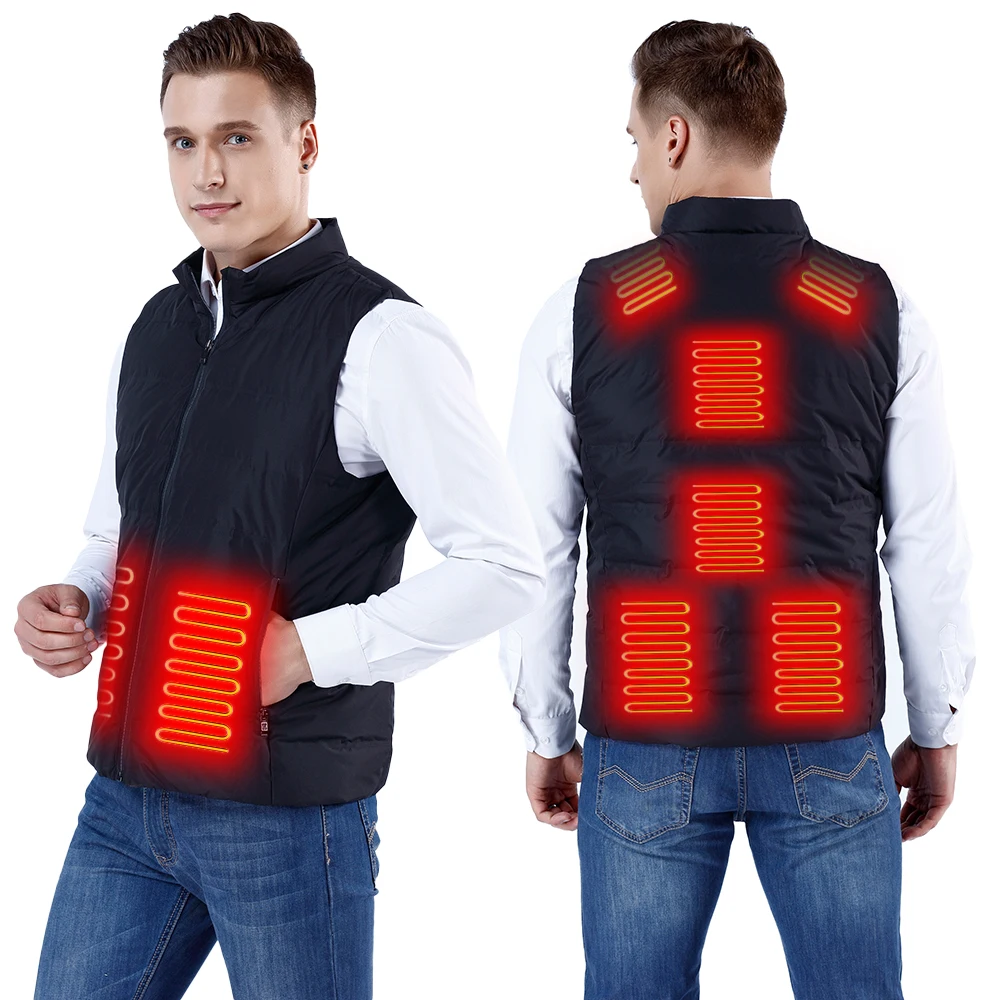 2024 Heated Mens Vest Woman Clothing Mens Jacket Heated Winter Vest for Women USB Electric Thermal Sprotwear for Hiking Camping