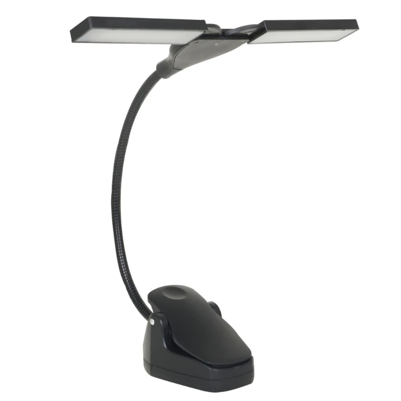 Flexible LED Music Stand Light, USB Battery Operated Book Light Eye-Cared Clip on Light, Perfect for Reader, Music Stand