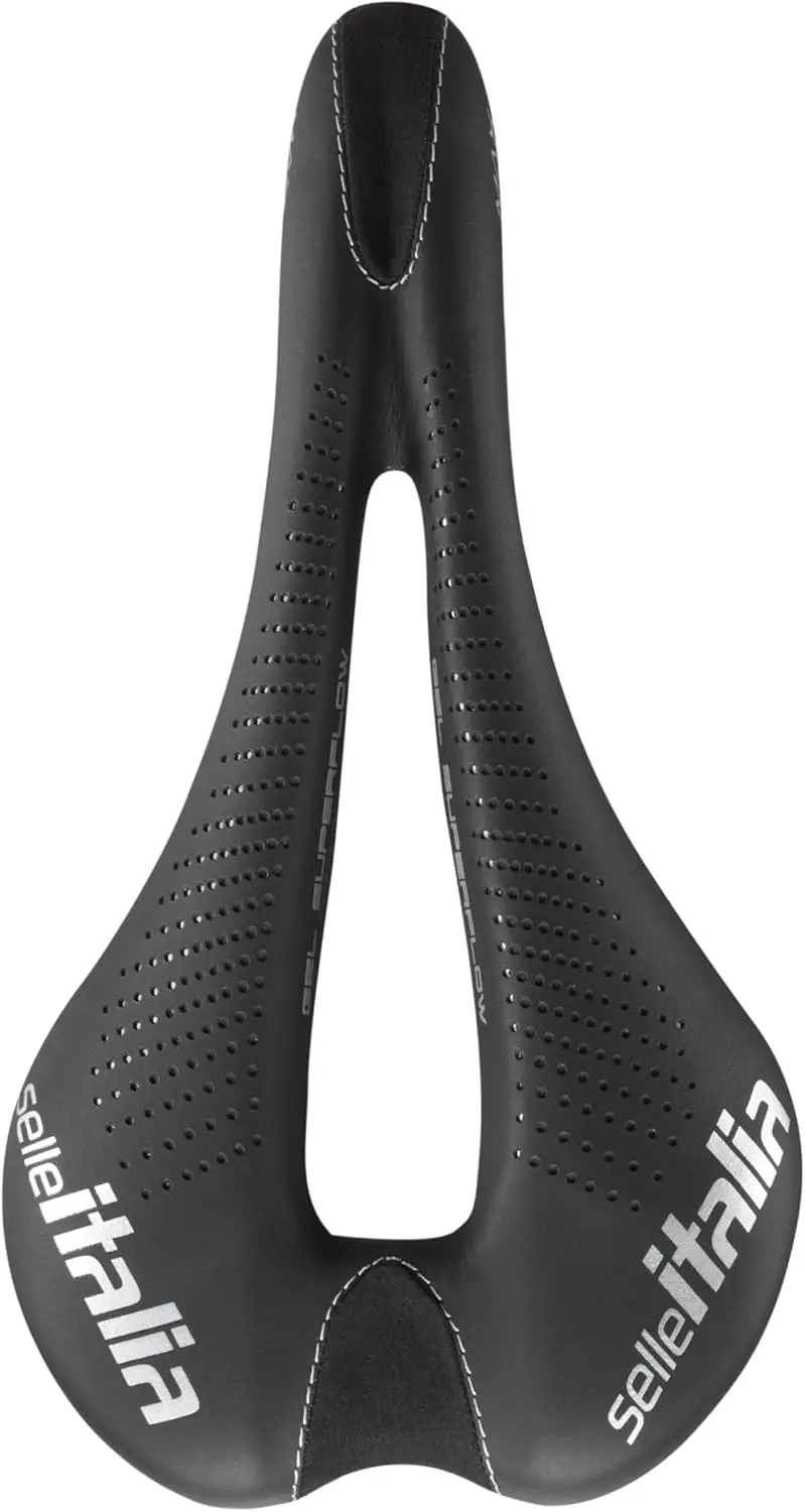 SuperFlow Road Bike Saddle - Comfortable MTB and Road Bike Seat for Men and Women - 275 x 145mm, 280g,