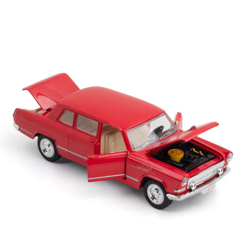 Chiński model samochodu Hongqi CA770 w skali 1:32 z efektami dźwiękowymi i świetlnymi, z napędem pull-back, edycja limitowana, zabawka dla chłopca, model muzyczny.