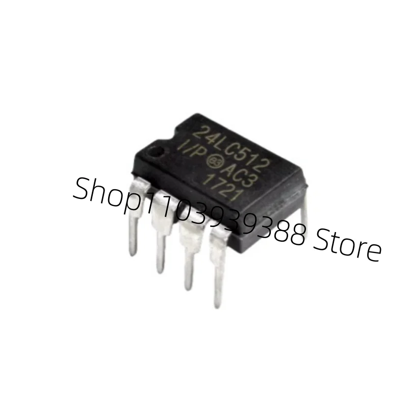 5pcs 24C512 AT24C512 24LC512-I/P DIP8 24LC512 DIP-8 DIP AT24C512