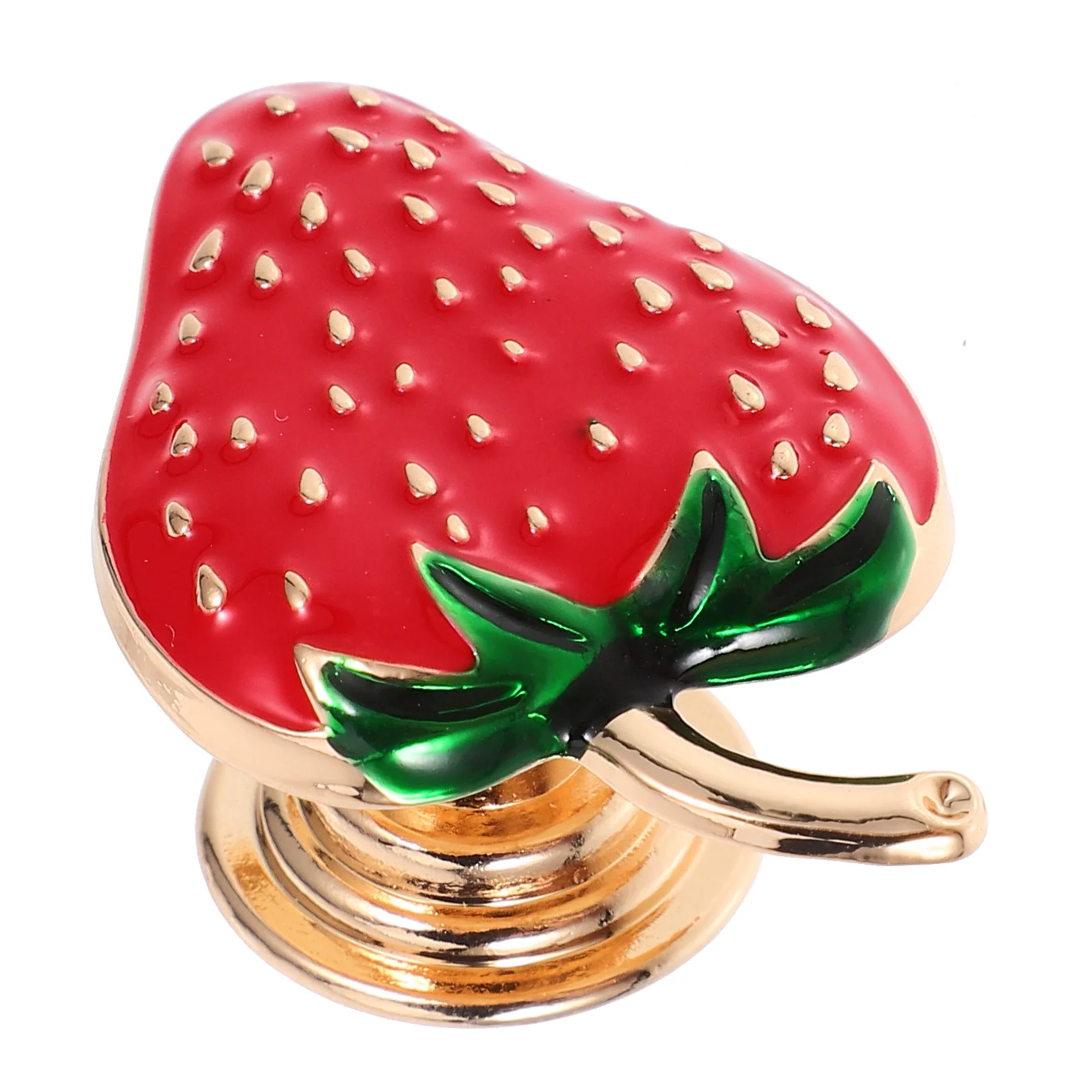 سبائك الزنك مقبض الفراولة على شكل درج خزانة مقبض سحب دائم الأثاث الزخرفية الأجهزة مقبض كابينة #3